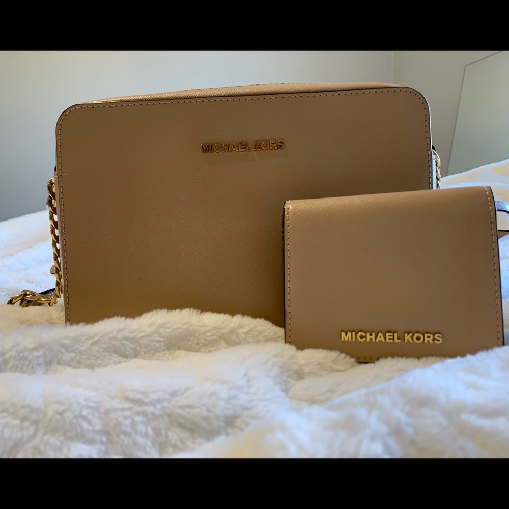 Michael Kors Crossbody Purse and Wallet